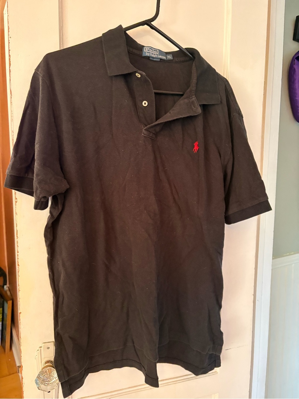 Polo by Ralph Lauren Black Polo with Red Pony Logo